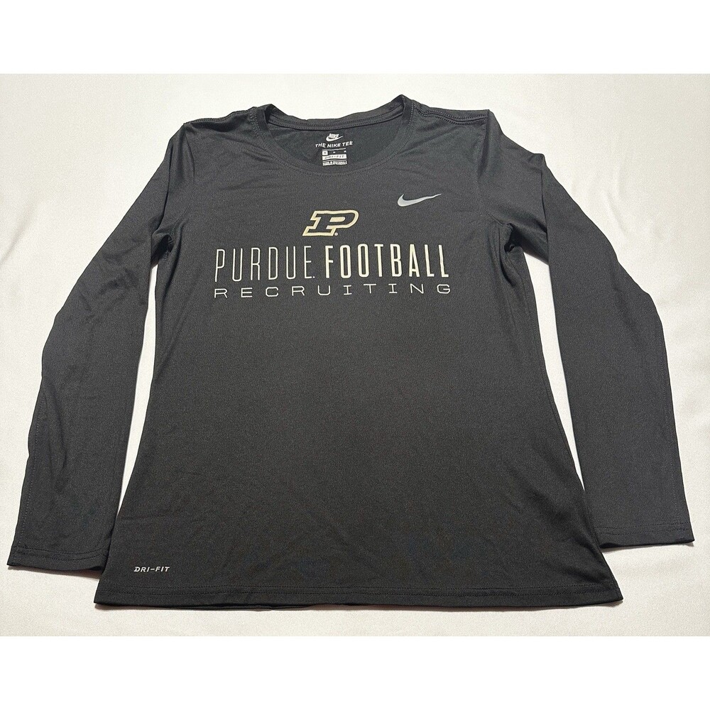 Purdue Football Recruiting Women’s Nike Dri Fit Shirt Long Sleeve Boilermakers